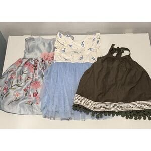 Girls 3 Pcs Dresses Size 12M